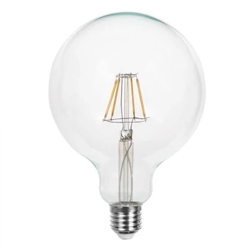 10W LED filamentinė lemputė, G125, E27, 3000K