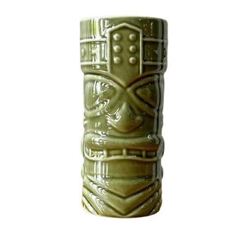 Stiklinė Tiki, 400 ml., žalia