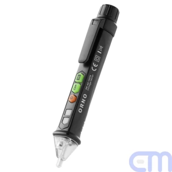 Inductive voltage tester with flashlight, 12-1000V, AC / DC, black