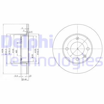 Stabdžių diskas DELPHI BG2117