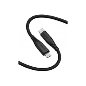 Swissten Soft Silicone USB-C - Lightning 30W Data and Charging Cable 0.4m kaina