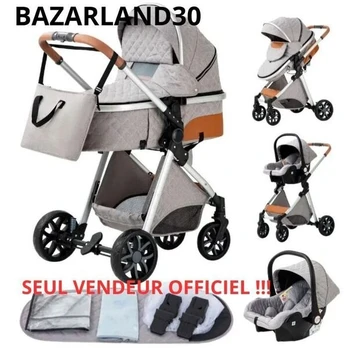 Vežimėlis 3in1 Bazarland30, grey