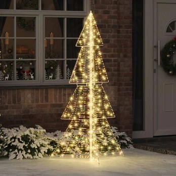 Kalėdų eglutė su 240 LED Šilta balta 180 cm PET