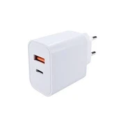 Solight USB A+C 20W greitas įkroviklis