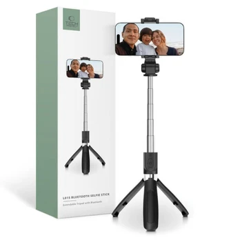 TECH-PROTECT L01S BLUETOOTH TRIPODAS, SKIRTAS IPHONE IR SAMSUNG IŠMANIESIEMS TELEFONAMS