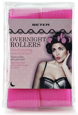 Plaukų suktukai Beter Overnight Rollers, rožinė