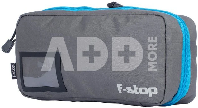 F Stop Accessory Pouch Medium Gargoyle (Grey) / Blue Zipper