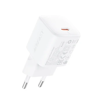 Įkroviklis Acefast A118 30W GaN USB-C baltas