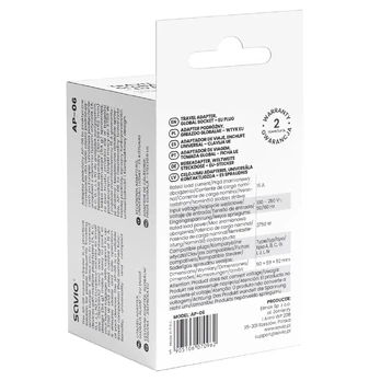 Savio AP-06 maitinimo adapteris / keitiklis Universalus 3750 W Balta