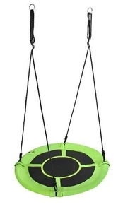Lizdas sūpynės 100 cm žalia-juoda