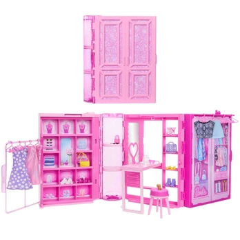 Barbie Dolls Dream Wardrobe with clothes