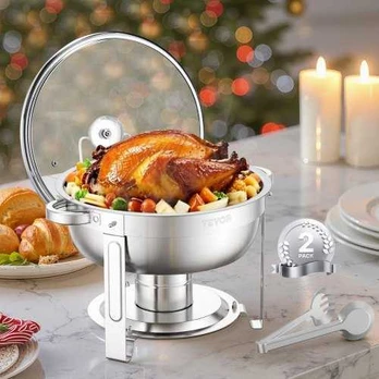 apvalus chafing dish 4,7 l dubenėlis, 2 vnt.