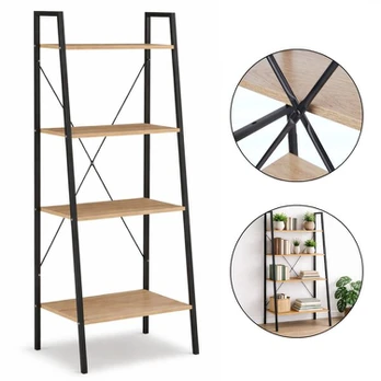 4 pakopų lentyna Loft, šviesiai ruda
