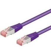 InLine Patchcord, Cat.6, S/FTP, 0.5m, violetinė (76450P)
