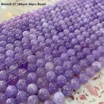 Ametisto karoliukai, 8mm(0.32)About 46pcs Beads