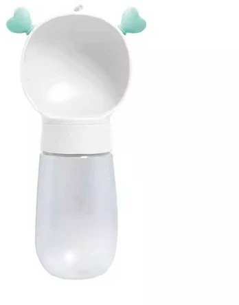 Dog outdoor drinking cup baltas