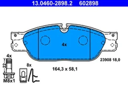 ATE 13.0460-2898.2 Brake pad set