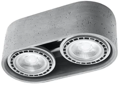Šviestuvas plafonas Sollux Basic 2, 80 W, ES111 / GU10 kaina