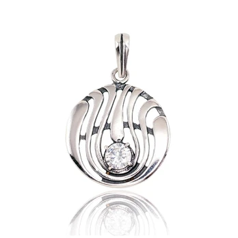 Sidabrinis pakabukas su cirkoniais „Silver Current“