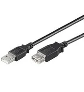 Monacor Goobay USB kabelis USB-A – USB-A 0,6 m juodas (68625)