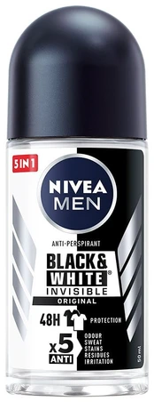 NIVEA rutulinis dezodorantas vyrams BLACK-WHITE POWER, 50 ml