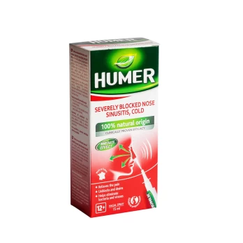 HUMER, Sinusitui nosies purškalas, 15ml