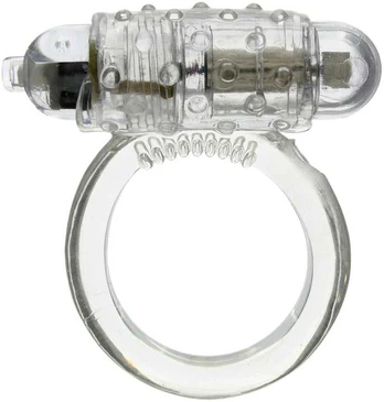 Seven creations Septyni kūriniai Cockring Silicone Vibrating Clear