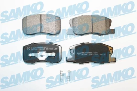 Stabdžių trinkelių rinkinys, diskinis stabdys SAMKO 5SP1733