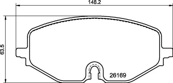 Stabdžių trinkelių rinkinys, diskinis stabdys BREMBO P 85 182