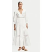 Luisa Spagnoli Vasarinė suknelė Processo 543230 Balta Regular Fit