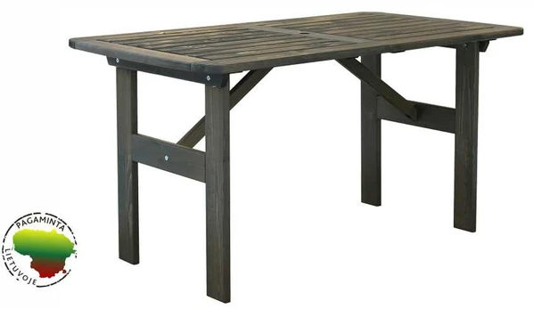Venta lauko stalas, pilkas