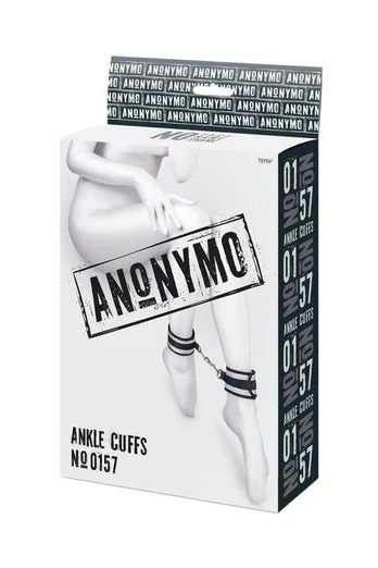 Toyfa Anonymo anclecuffs, polyester, sidabrinis, 28.5 cm
