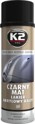Dažai K2 BLACK MATT, 500 ml, akriliniai, juodi matiniai