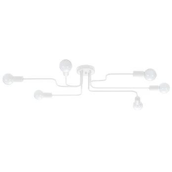Lubinis šviestuvas VECTOR 6, 6xE27, max 15 W LED, baltas