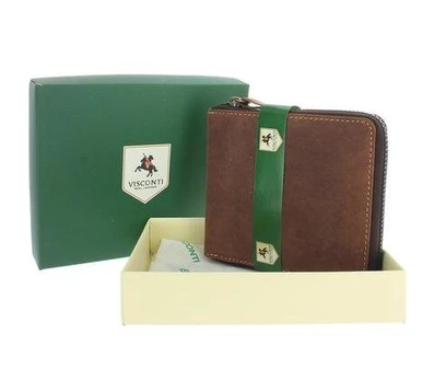 Vyriška odinė piniginė Visconti 702 Hunter, ruda