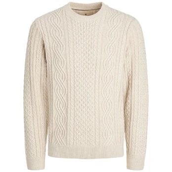 Megztinis vyrams, Smėlio, Blusean knit cable