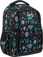 Mokyklinė kuprinė Starpak Cactus 446512, balta/juoda/žalia kaina
