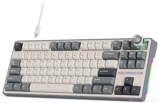 ROYAL KLUDGE R87 Pro Half Grey, Brown Switch, US