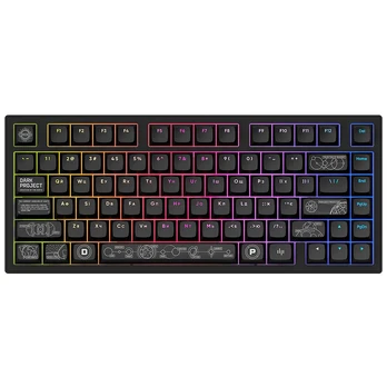 Dark Project ALU81A Terra Nova Black, G3MS Moonstone Switch, RU