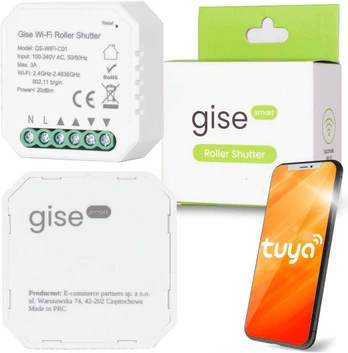 GISE SMART Roller Shutter Sterownik roletowy Tuya WiFi