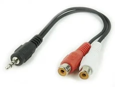 GARSO KABELIS 3,5 mm IKI 2RCA / LIZDO CCA-406 GEMBIRD kaina