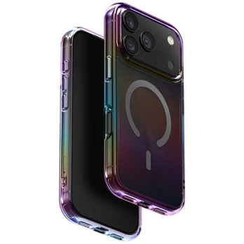 Dėklas UNIQ Iridescia case for iPhone 17 Pro Magclick Charging midnight quartz
