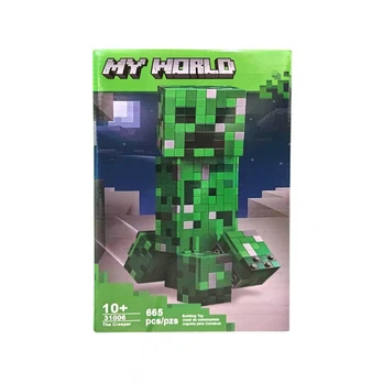 My World MINECRAFT CREEPER konstruktorius 665 dalių