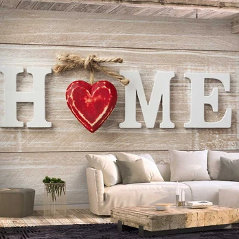 Artgeist Fototapetas - Home Heart (Raudona)