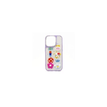 iLike Apple iPhone 15 Pro Max EPOXY CARTOON COVER Purpurinis