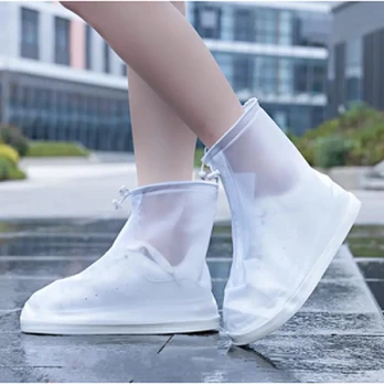 Dėklas RAINPROOF SHOE COVERS S (35-36) WITH A ZIPPER Baltas