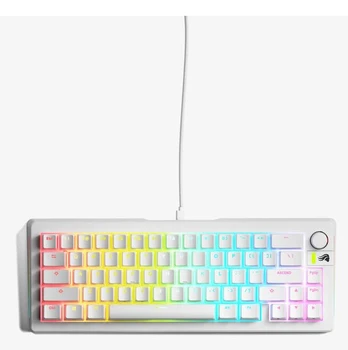 Glorious GMMK 3 65% Custom Gaming Keyboard - Pre-Built, ANSI (US), Fox Switches, White