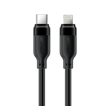 USB kabelis Acefast C16-01 USB-C to Lightning 1.2m juodas