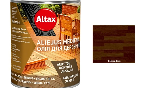 Aliejus ALTAX, palisanderis, 0,75 l
