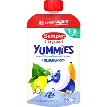 Tyrelė su mėlynėmis SEMPER YUMMIES 12mėn., 120 g